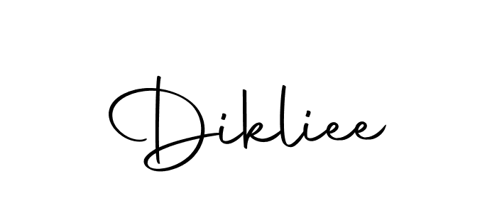 Design your own signature with our free online signature maker. With this signature software, you can create a handwritten (Autography-DOLnW) signature for name Dikliee. Dikliee signature style 10 images and pictures png