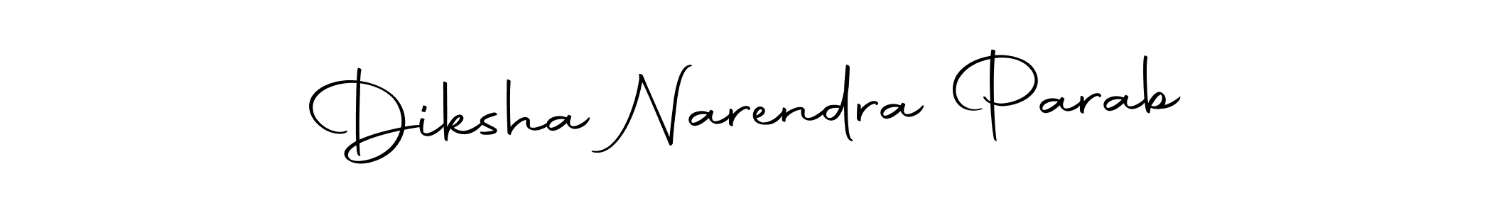 This is the best signature style for the Diksha Narendra Parab name. Also you like these signature font (Autography-DOLnW). Mix name signature. Diksha Narendra Parab signature style 10 images and pictures png
