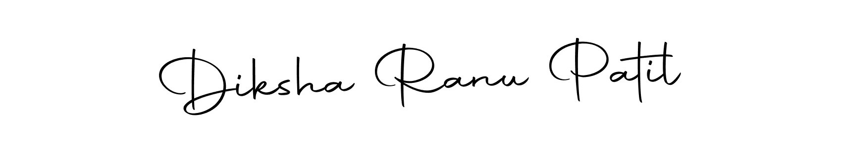 How to make Diksha Ranu Patil name signature. Use Autography-DOLnW style for creating short signs online. This is the latest handwritten sign. Diksha Ranu Patil signature style 10 images and pictures png