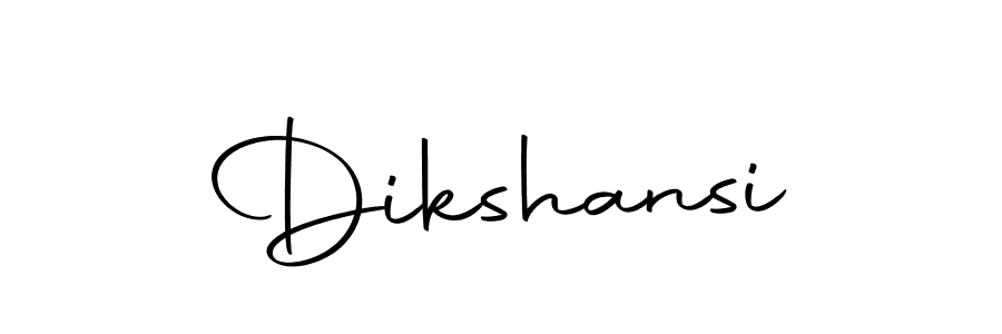 Use a signature maker to create a handwritten signature online. With this signature software, you can design (Autography-DOLnW) your own signature for name Dikshansi. Dikshansi signature style 10 images and pictures png