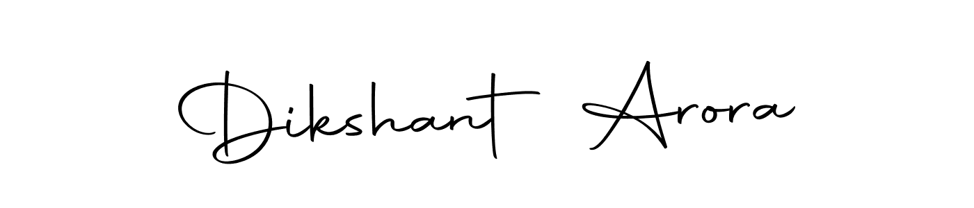 Make a short Dikshant Arora signature style. Manage your documents anywhere anytime using Autography-DOLnW. Create and add eSignatures, submit forms, share and send files easily. Dikshant Arora signature style 10 images and pictures png