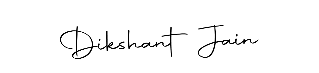 How to make Dikshant Jain name signature. Use Autography-DOLnW style for creating short signs online. This is the latest handwritten sign. Dikshant Jain signature style 10 images and pictures png