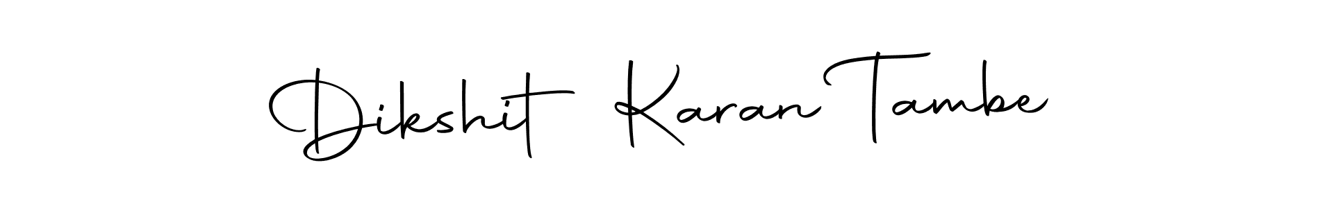 Use a signature maker to create a handwritten signature online. With this signature software, you can design (Autography-DOLnW) your own signature for name Dikshit Karan Tambe. Dikshit Karan Tambe signature style 10 images and pictures png