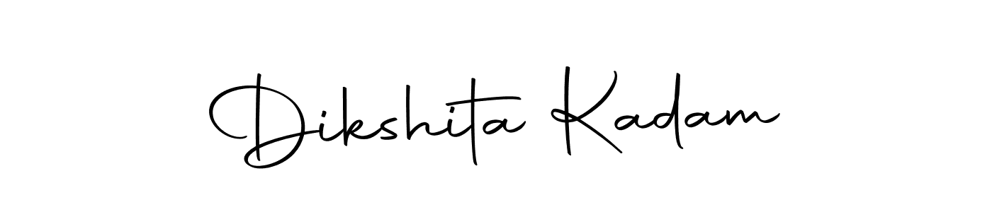 How to make Dikshita Kadam name signature. Use Autography-DOLnW style for creating short signs online. This is the latest handwritten sign. Dikshita Kadam signature style 10 images and pictures png