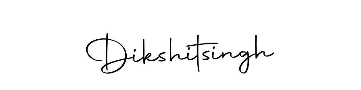 Create a beautiful signature design for name Dikshitsingh. With this signature (Autography-DOLnW) fonts, you can make a handwritten signature for free. Dikshitsingh signature style 10 images and pictures png