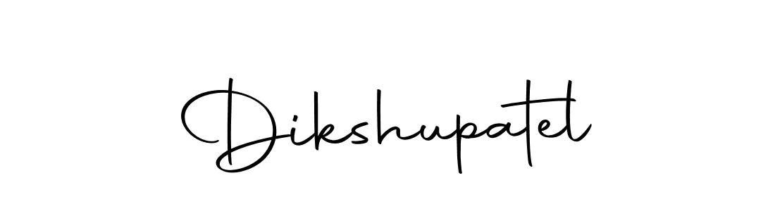 Use a signature maker to create a handwritten signature online. With this signature software, you can design (Autography-DOLnW) your own signature for name Dikshupatel. Dikshupatel signature style 10 images and pictures png