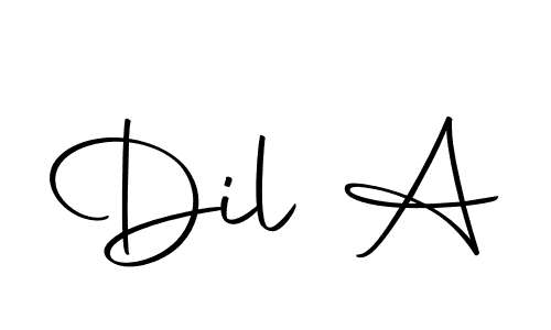 How to make Dil A signature? Autography-DOLnW is a professional autograph style. Create handwritten signature for Dil A name. Dil A signature style 10 images and pictures png