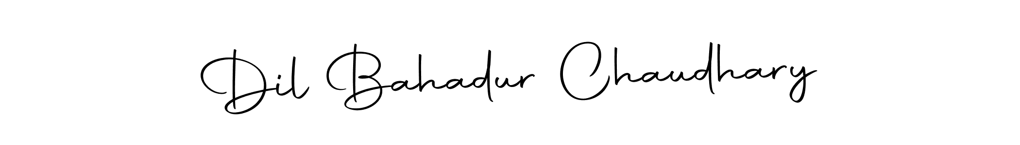 How to make Dil Bahadur Chaudhary name signature. Use Autography-DOLnW style for creating short signs online. This is the latest handwritten sign. Dil Bahadur Chaudhary signature style 10 images and pictures png