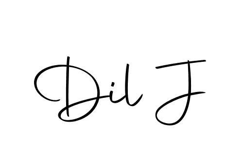 Dil J stylish signature style. Best Handwritten Sign (Autography-DOLnW) for my name. Handwritten Signature Collection Ideas for my name Dil J. Dil J signature style 10 images and pictures png