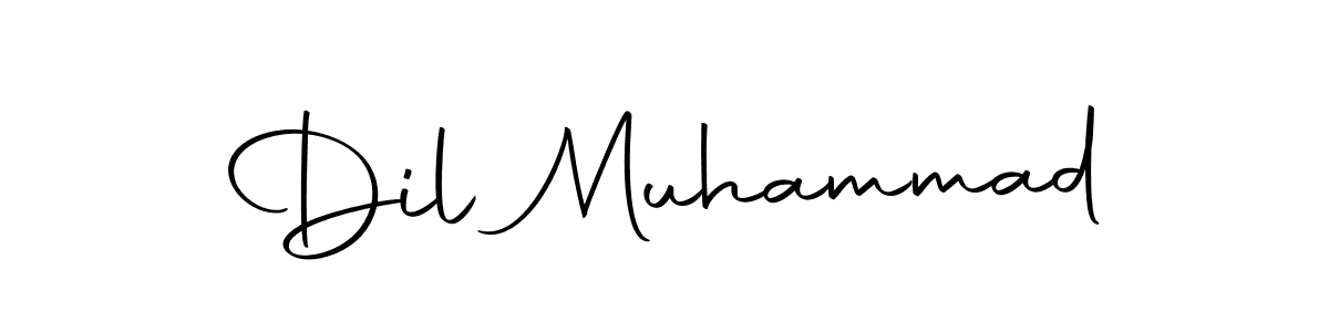 Use a signature maker to create a handwritten signature online. With this signature software, you can design (Autography-DOLnW) your own signature for name Dil Muhammad. Dil Muhammad signature style 10 images and pictures png