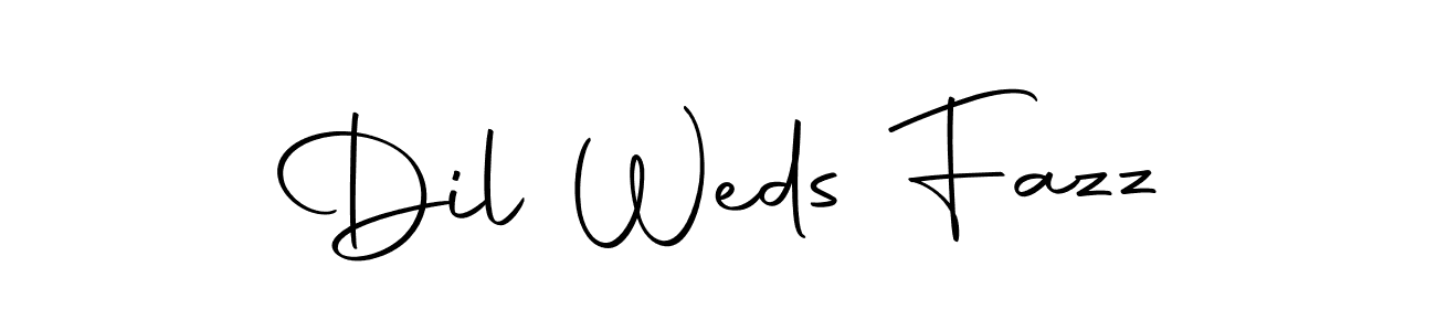 Similarly Autography-DOLnW is the best handwritten signature design. Signature creator online .You can use it as an online autograph creator for name Dil Weds Fazz. Dil Weds Fazz signature style 10 images and pictures png