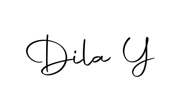 How to make Dila Y name signature. Use Autography-DOLnW style for creating short signs online. This is the latest handwritten sign. Dila Y signature style 10 images and pictures png