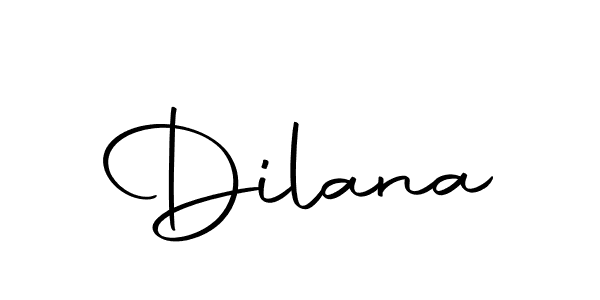 Design your own signature with our free online signature maker. With this signature software, you can create a handwritten (Autography-DOLnW) signature for name Dilana. Dilana signature style 10 images and pictures png