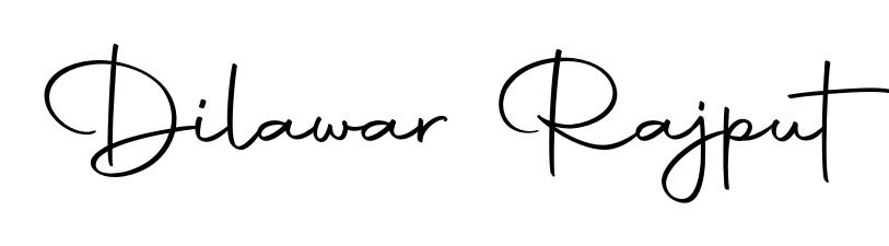 Design your own signature with our free online signature maker. With this signature software, you can create a handwritten (Autography-DOLnW) signature for name Dilawar Rajput. Dilawar Rajput signature style 10 images and pictures png
