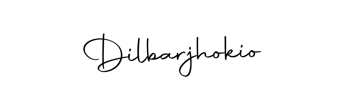 Make a beautiful signature design for name Dilbarjhokio. With this signature (Autography-DOLnW) style, you can create a handwritten signature for free. Dilbarjhokio signature style 10 images and pictures png