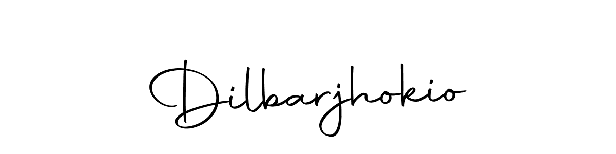 Make a beautiful signature design for name Dilbarjhokio. With this signature (Autography-DOLnW) style, you can create a handwritten signature for free. Dilbarjhokio signature style 10 images and pictures png