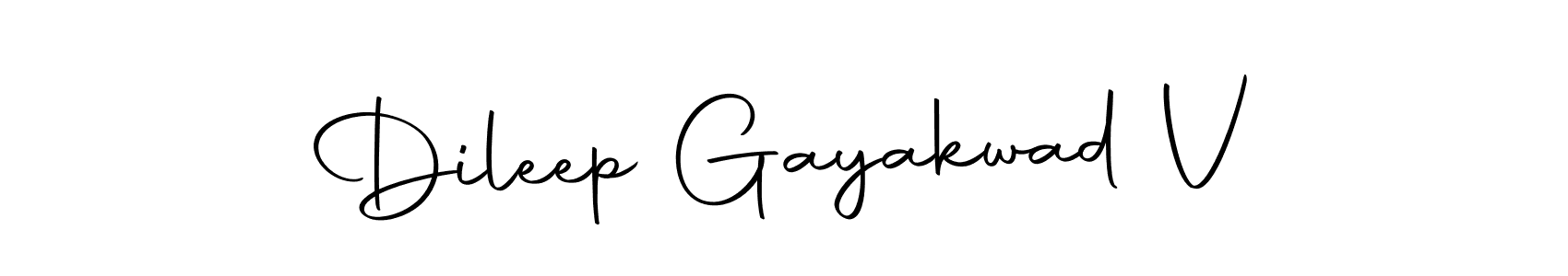 Also we have Dileep Gayakwad V name is the best signature style. Create professional handwritten signature collection using Autography-DOLnW autograph style. Dileep Gayakwad V signature style 10 images and pictures png