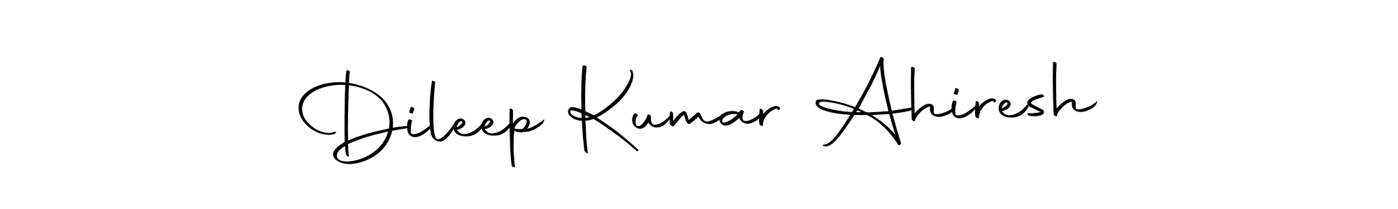 How to make Dileep Kumar Ahiresh signature? Autography-DOLnW is a professional autograph style. Create handwritten signature for Dileep Kumar Ahiresh name. Dileep Kumar Ahiresh signature style 10 images and pictures png