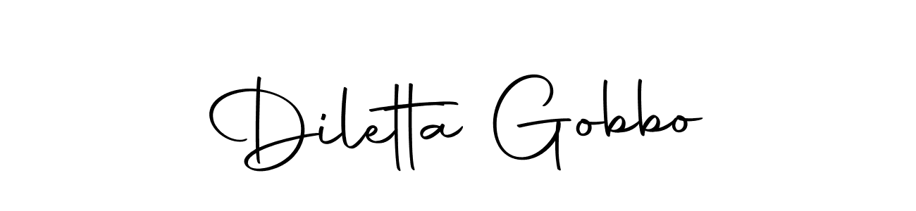 Design your own signature with our free online signature maker. With this signature software, you can create a handwritten (Autography-DOLnW) signature for name Diletta Gobbo. Diletta Gobbo signature style 10 images and pictures png