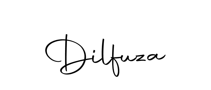 Use a signature maker to create a handwritten signature online. With this signature software, you can design (Autography-DOLnW) your own signature for name Dilfuza. Dilfuza signature style 10 images and pictures png