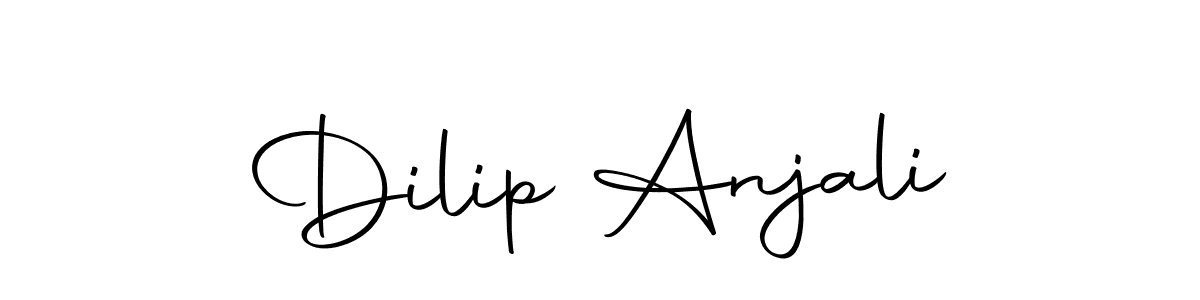 Dilip Anjali stylish signature style. Best Handwritten Sign (Autography-DOLnW) for my name. Handwritten Signature Collection Ideas for my name Dilip Anjali. Dilip Anjali signature style 10 images and pictures png