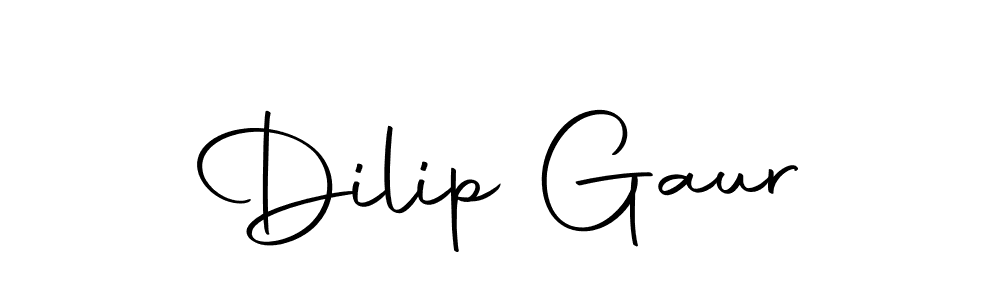 Create a beautiful signature design for name Dilip Gaur. With this signature (Autography-DOLnW) fonts, you can make a handwritten signature for free. Dilip Gaur signature style 10 images and pictures png