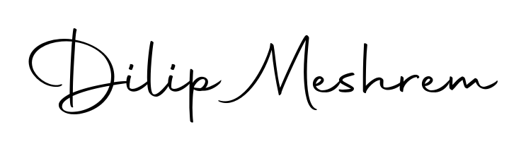 Use a signature maker to create a handwritten signature online. With this signature software, you can design (Autography-DOLnW) your own signature for name Dilip Meshrem. Dilip Meshrem signature style 10 images and pictures png