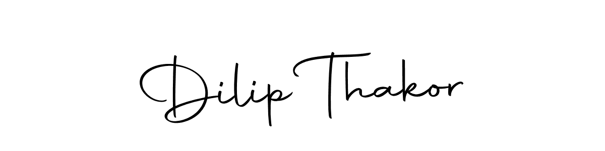 Create a beautiful signature design for name Dilip Thakor. With this signature (Autography-DOLnW) fonts, you can make a handwritten signature for free. Dilip Thakor signature style 10 images and pictures png