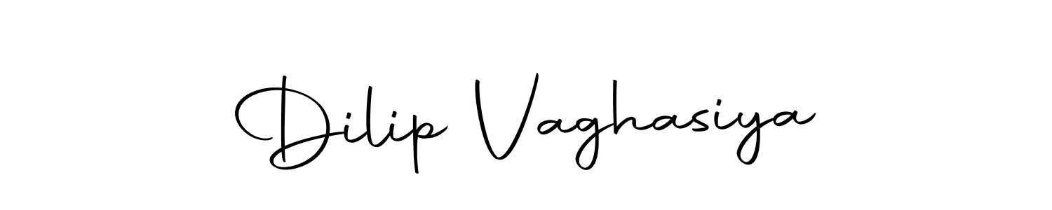 How to make Dilip Vaghasiya name signature. Use Autography-DOLnW style for creating short signs online. This is the latest handwritten sign. Dilip Vaghasiya signature style 10 images and pictures png