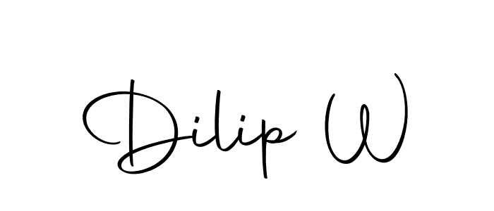 Make a short Dilip W signature style. Manage your documents anywhere anytime using Autography-DOLnW. Create and add eSignatures, submit forms, share and send files easily. Dilip W signature style 10 images and pictures png
