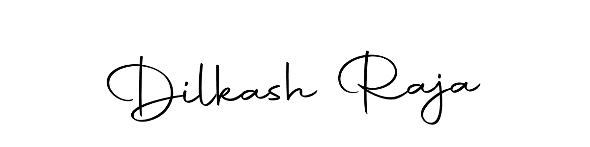 How to make Dilkash Raja name signature. Use Autography-DOLnW style for creating short signs online. This is the latest handwritten sign. Dilkash Raja signature style 10 images and pictures png