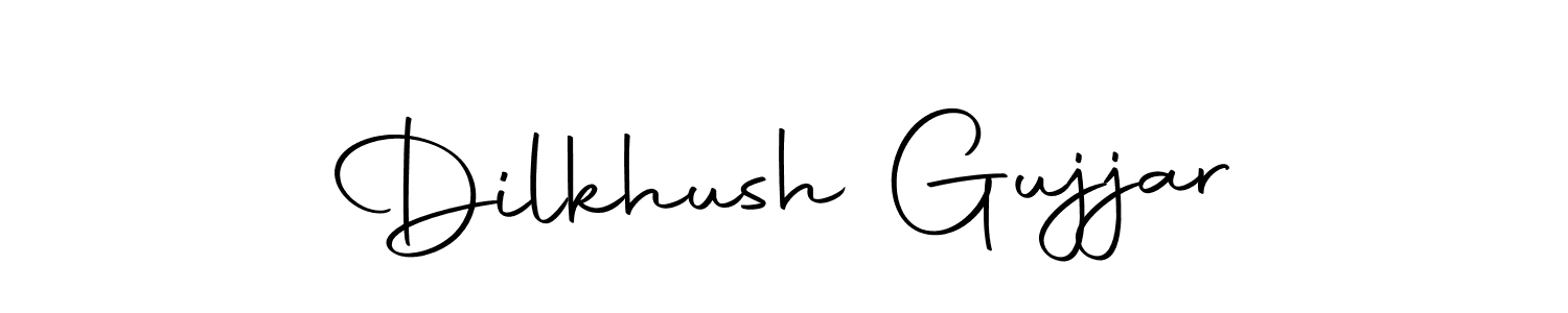 Make a beautiful signature design for name Dilkhush Gujjar. With this signature (Autography-DOLnW) style, you can create a handwritten signature for free. Dilkhush Gujjar signature style 10 images and pictures png