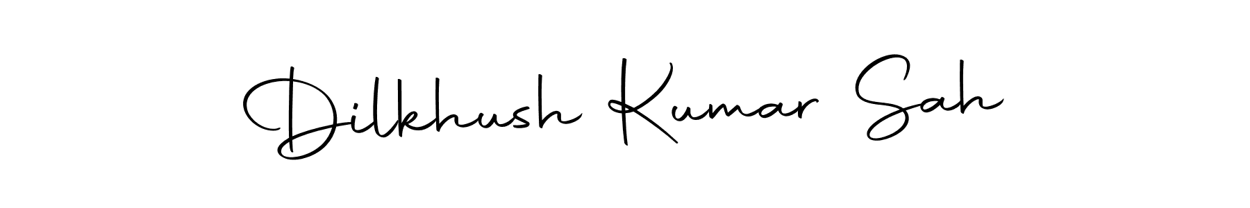 How to make Dilkhush Kumar Sah name signature. Use Autography-DOLnW style for creating short signs online. This is the latest handwritten sign. Dilkhush Kumar Sah signature style 10 images and pictures png