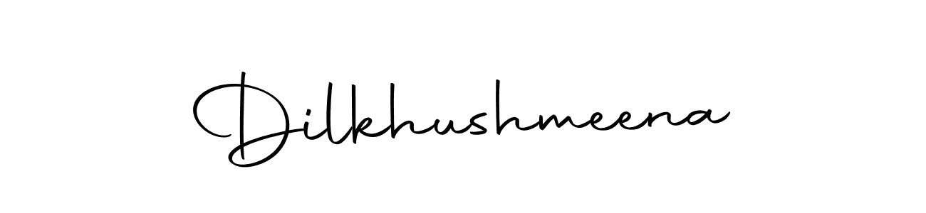 Use a signature maker to create a handwritten signature online. With this signature software, you can design (Autography-DOLnW) your own signature for name Dilkhushmeena. Dilkhushmeena signature style 10 images and pictures png