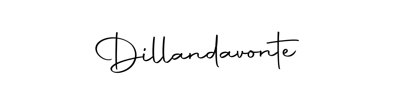 How to make Dillandavonte name signature. Use Autography-DOLnW style for creating short signs online. This is the latest handwritten sign. Dillandavonte signature style 10 images and pictures png