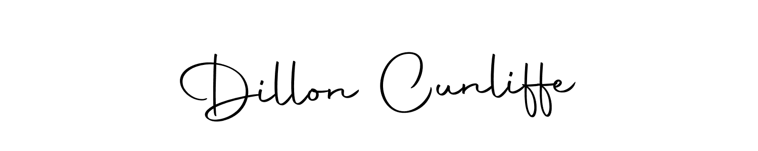 Design your own signature with our free online signature maker. With this signature software, you can create a handwritten (Autography-DOLnW) signature for name Dillon Cunliffe. Dillon Cunliffe signature style 10 images and pictures png