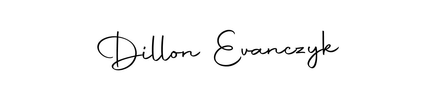 Design your own signature with our free online signature maker. With this signature software, you can create a handwritten (Autography-DOLnW) signature for name Dillon Evanczyk. Dillon Evanczyk signature style 10 images and pictures png