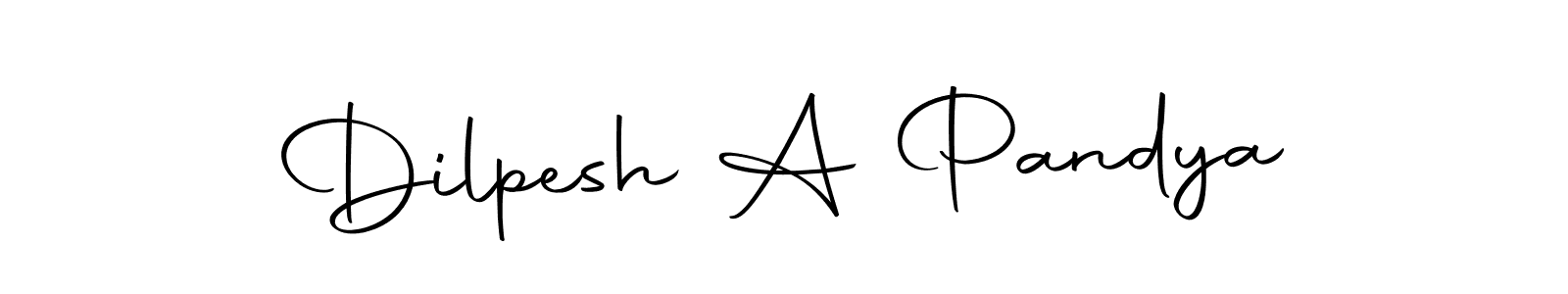 Create a beautiful signature design for name Dilpesh A Pandya. With this signature (Autography-DOLnW) fonts, you can make a handwritten signature for free. Dilpesh A Pandya signature style 10 images and pictures png