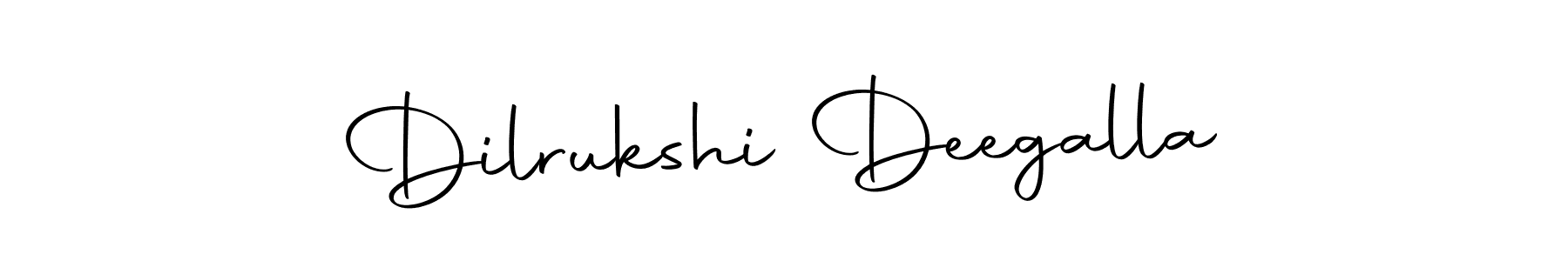 How to make Dilrukshi Deegalla name signature. Use Autography-DOLnW style for creating short signs online. This is the latest handwritten sign. Dilrukshi Deegalla signature style 10 images and pictures png