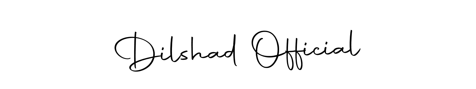 Make a short Dilshad Official signature style. Manage your documents anywhere anytime using Autography-DOLnW. Create and add eSignatures, submit forms, share and send files easily. Dilshad Official signature style 10 images and pictures png