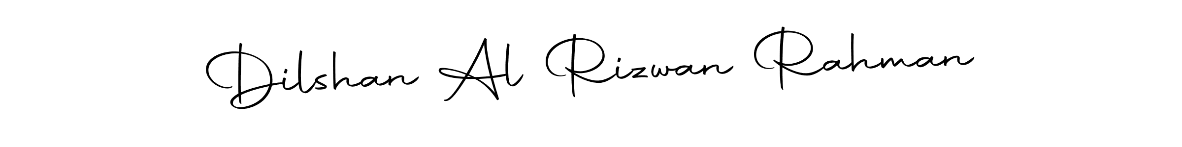 How to make Dilshan Al Rizwan Rahman name signature. Use Autography-DOLnW style for creating short signs online. This is the latest handwritten sign. Dilshan Al Rizwan Rahman signature style 10 images and pictures png