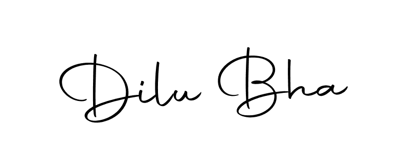 Design your own signature with our free online signature maker. With this signature software, you can create a handwritten (Autography-DOLnW) signature for name Dilu Bha. Dilu Bha signature style 10 images and pictures png