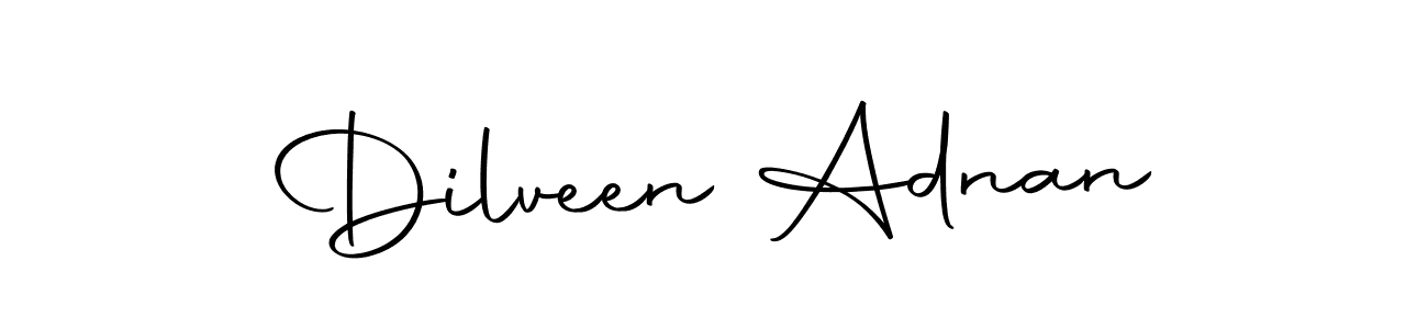 Create a beautiful signature design for name Dilveen Adnan. With this signature (Autography-DOLnW) fonts, you can make a handwritten signature for free. Dilveen Adnan signature style 10 images and pictures png
