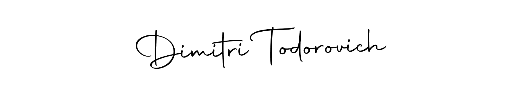 Make a short Dimitri Todorovich signature style. Manage your documents anywhere anytime using Autography-DOLnW. Create and add eSignatures, submit forms, share and send files easily. Dimitri Todorovich signature style 10 images and pictures png