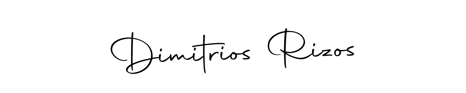 How to make Dimitrios Rizos name signature. Use Autography-DOLnW style for creating short signs online. This is the latest handwritten sign. Dimitrios Rizos signature style 10 images and pictures png