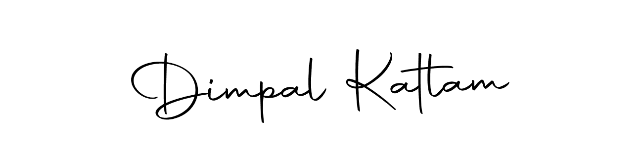 How to make Dimpal Katlam name signature. Use Autography-DOLnW style for creating short signs online. This is the latest handwritten sign. Dimpal Katlam signature style 10 images and pictures png