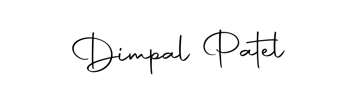 How to make Dimpal Patel name signature. Use Autography-DOLnW style for creating short signs online. This is the latest handwritten sign. Dimpal Patel signature style 10 images and pictures png