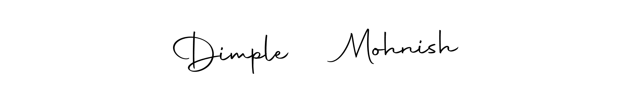 How to make Dimple ❤️ Mohnish signature? Autography-DOLnW is a professional autograph style. Create handwritten signature for Dimple ❤️ Mohnish name. Dimple ❤️ Mohnish signature style 10 images and pictures png