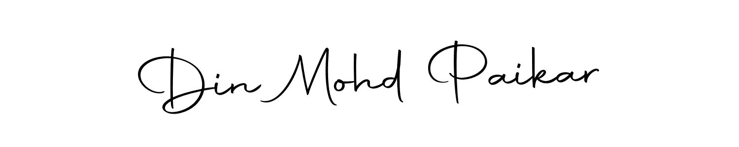 Make a beautiful signature design for name Din Mohd Paikar. Use this online signature maker to create a handwritten signature for free. Din Mohd Paikar signature style 10 images and pictures png