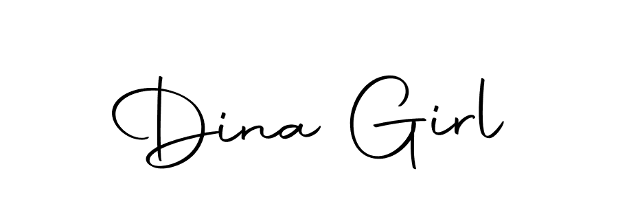 How to make Dina Girl signature? Autography-DOLnW is a professional autograph style. Create handwritten signature for Dina Girl name. Dina Girl signature style 10 images and pictures png